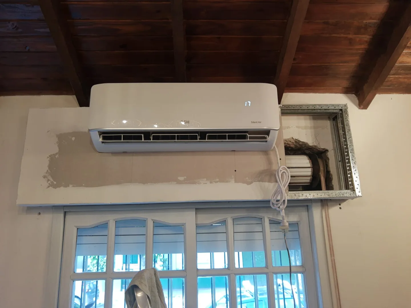 Instalación de aire acondicionado split